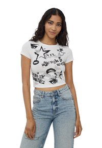 Terranova STAMPA GRAFFITI - Top - bianco lana