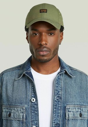 G-STAR, ORIGINALS BASEBALL CAP - Lippalakki - shadow olive slub stripe