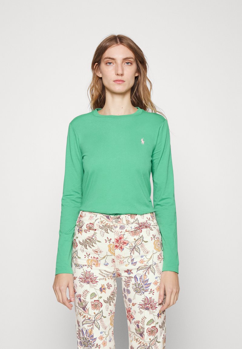 Polo Ralph Lauren LONG SLEEVE JERSEY CREWNECK TEE - Top s dlouhým rukávem - raft green
