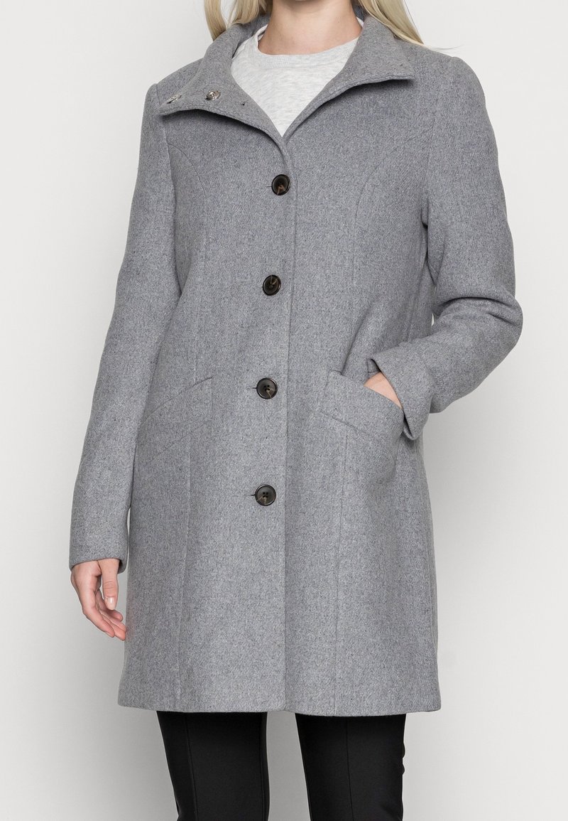 Vero Moda Mantel - mottled light grey