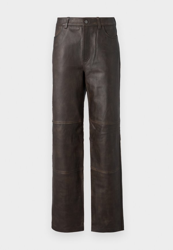 LANANMD - Leather trousers - cedar3