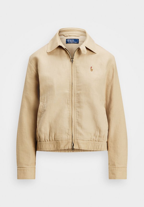 LINEN WINDBREAKER - Summer jacket - tan4