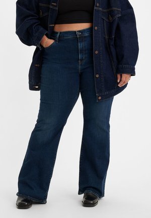 Flared jeans - dark-blue denim