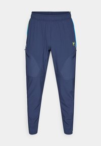 CHALLENGER WARM UP  - Joggebukse - washed navy/high vis yellow