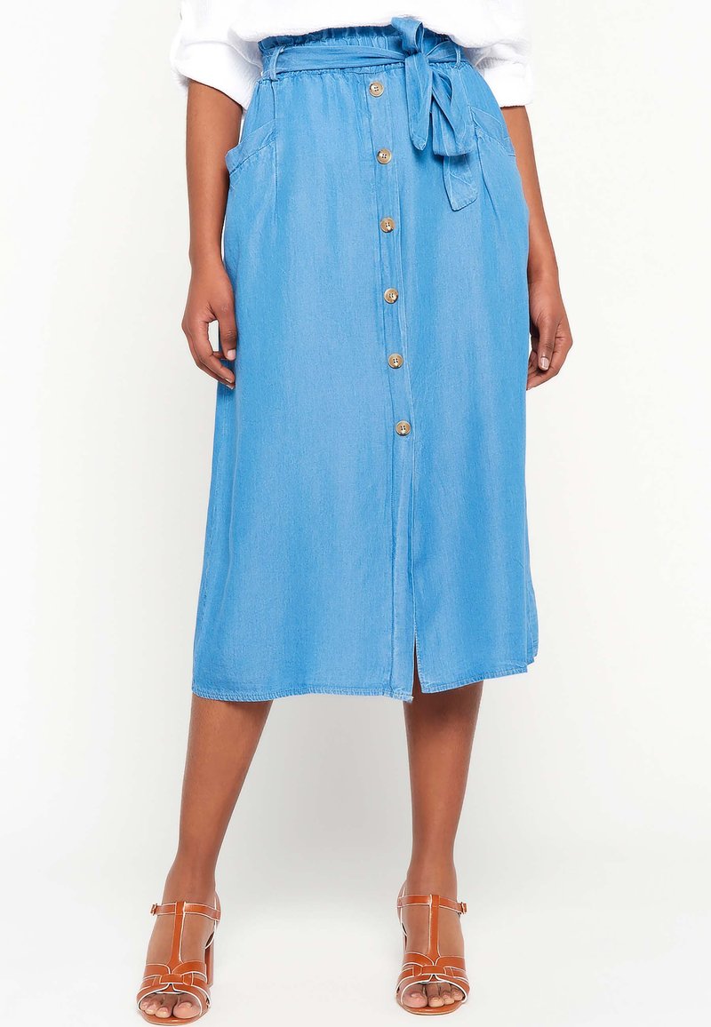 LolaLiza Denim skirt blue/stone blue denim Zalando.ie