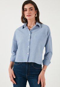 Button-down blouse - indigo