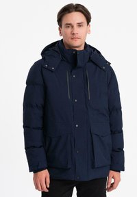 Ombre Wintermantel - navy