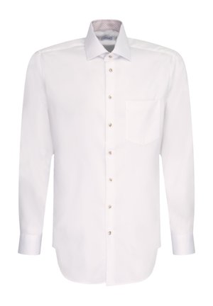 BUSINESS KENT PATCH LANGARM - Camicia - weiß