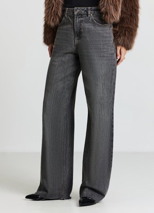 LUNGO TINTA - Jeans baggy - grigio denim