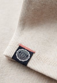 Superdry & Co ATHLETIC - Longsleeve - light oat marl mariner navy