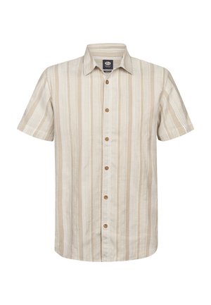 Petrol Industries, STRIPED SHORT-SLEEVE  RANGER - Camicia - light tan