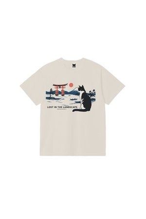 LANDSCAPE UNISEX - Tricou cu imprimeu - ivory