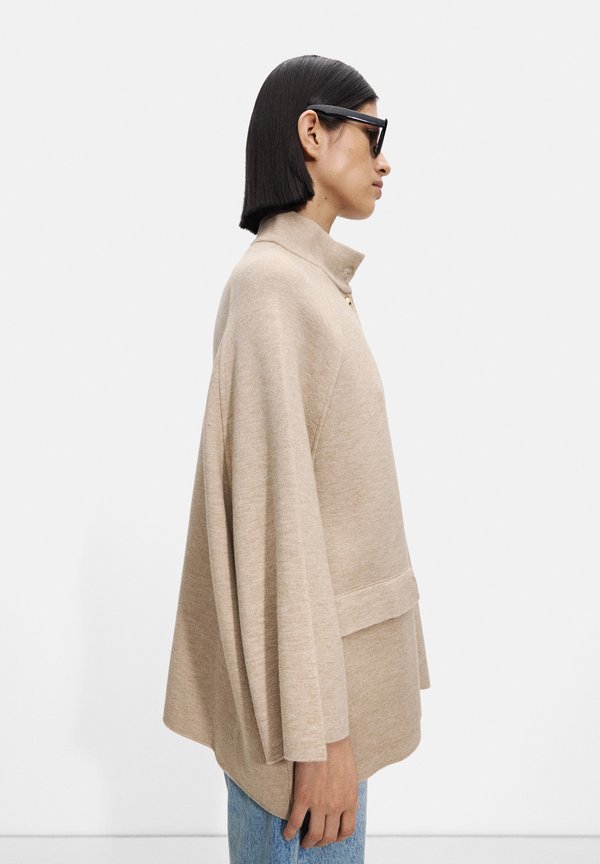 PONCHO WITH HIGH NECK - Cardigan - camel3