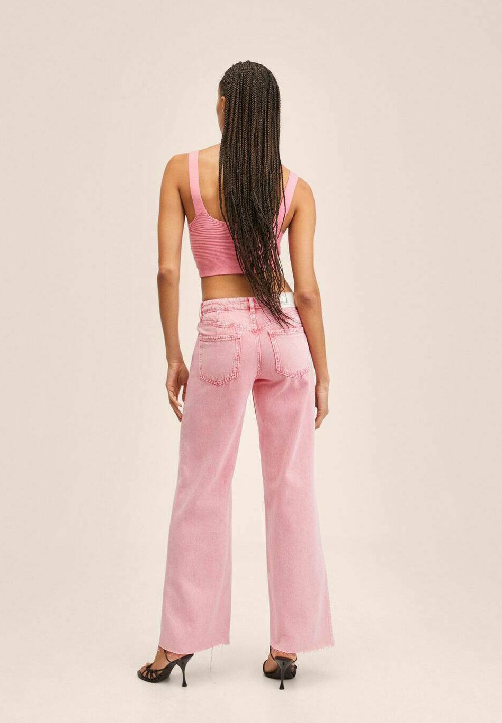 Mango AGNES - Jeans a zampa - rose bonbon/rosa fluo - Zalando