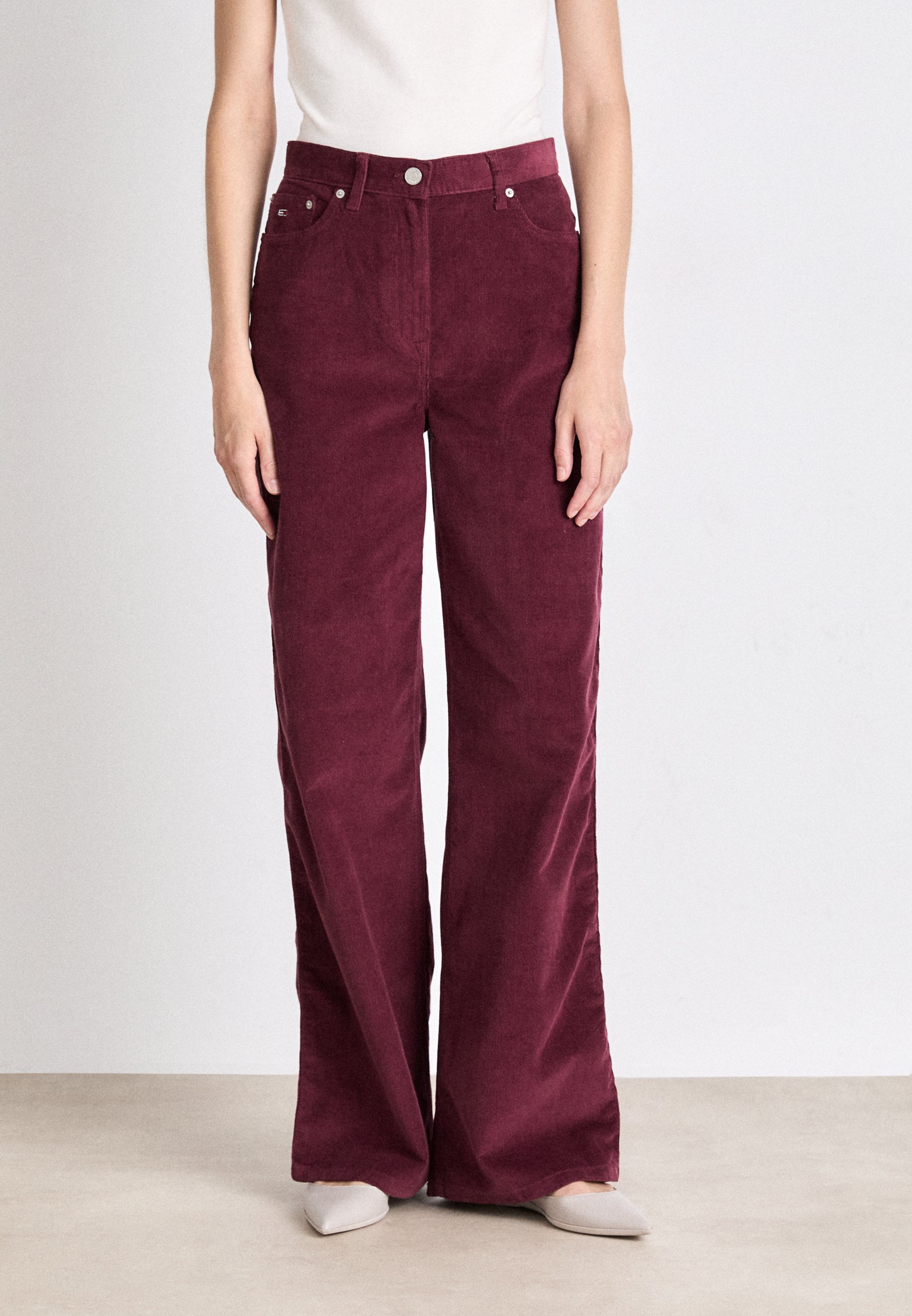 Pantalon Velours Droit La Redoute Taille 36 - Rouge Bordeaux - Occasion Excellent état