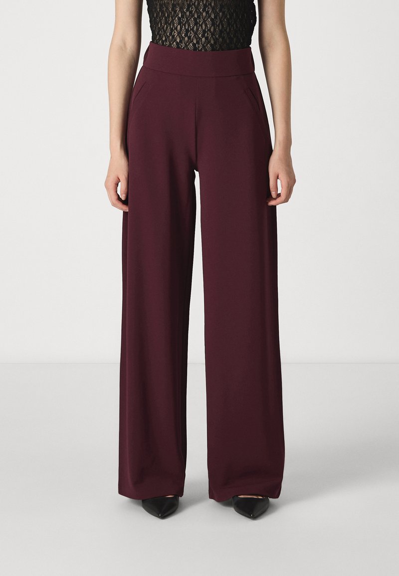 JDY JDYLOUISVILLE CATIA WIDE PANT - Kalhoty - wine tasting