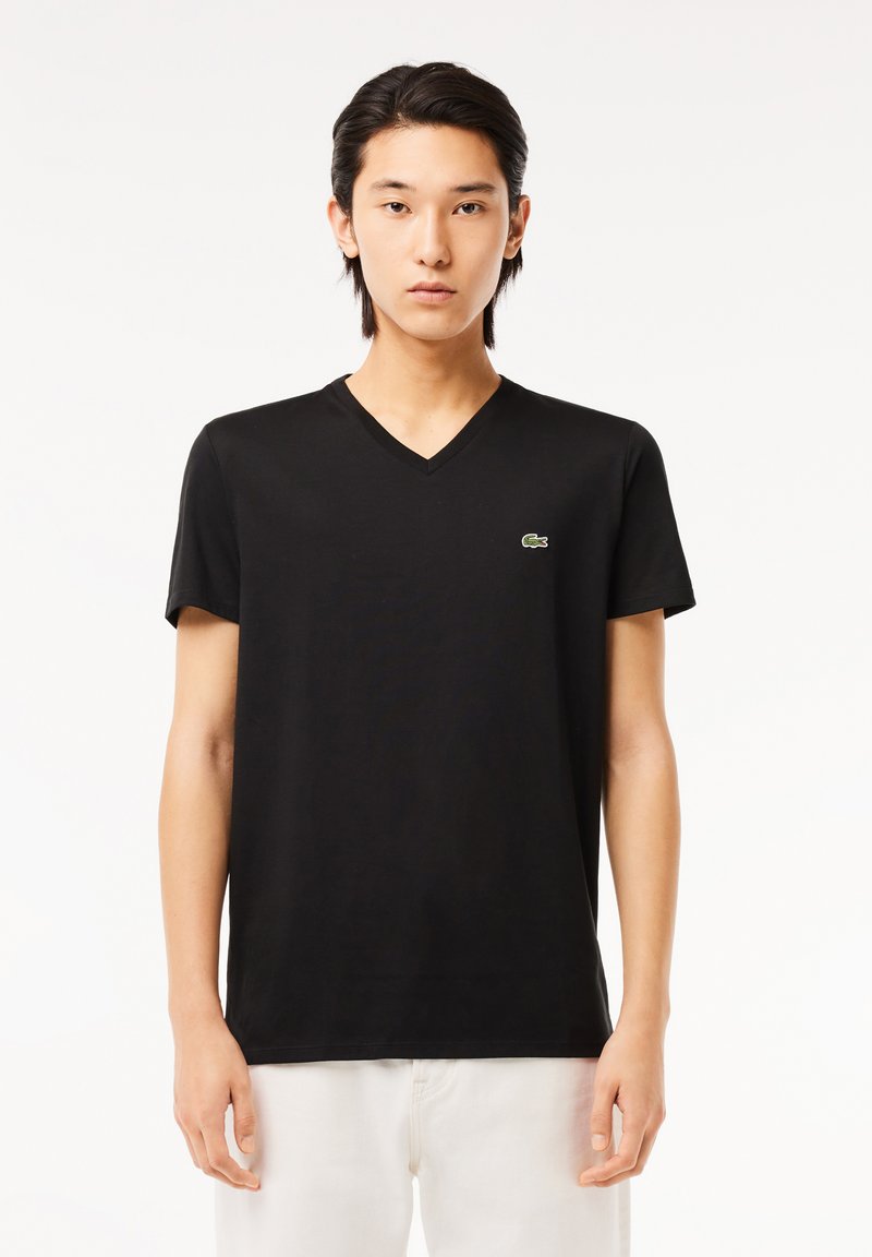 Lacoste - T-shirt basique - noir, Agrandir