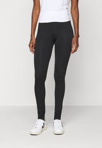 Even&Odd Tall 2 PACK - Leggings - Calças - black/mottled dark grey