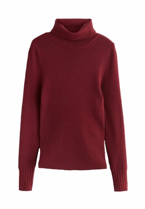 ROLL NECK - Pullover - dark burgundy red