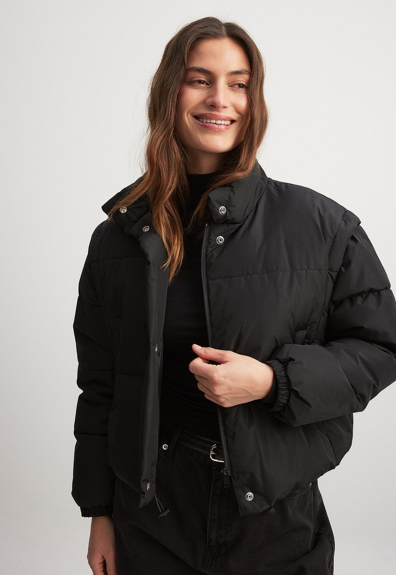 NA-KD Winterjas - black
