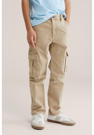 WE Fashion BLUE RIDGE - Reisitaskuhousut - light brown