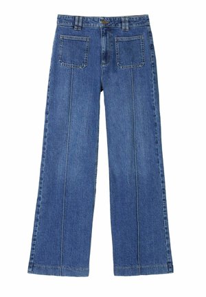 REGULAR FIT PATCH POCKET FLARE   - Jeans Relaxed Fit - blue denim