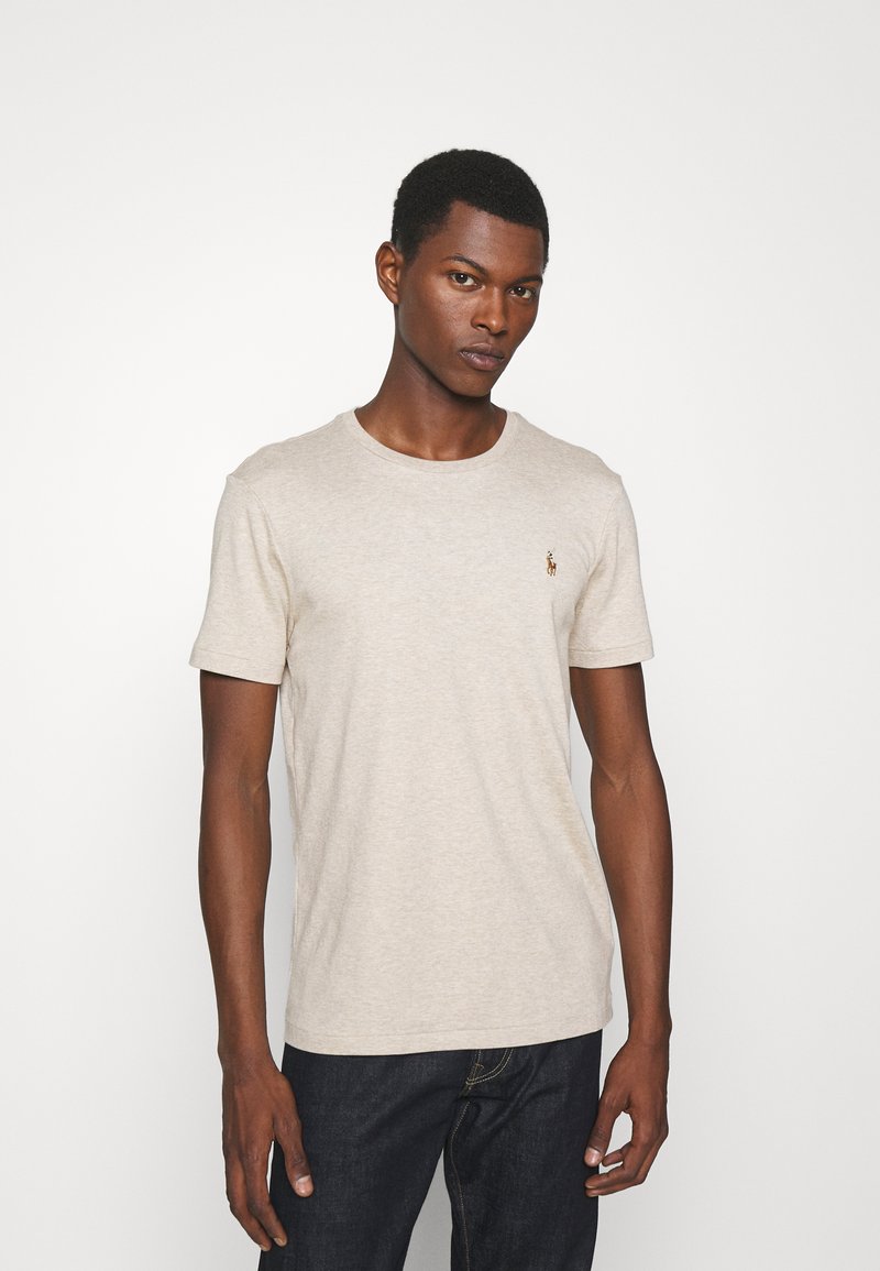 Polo Ralph Lauren CUSTOM SLIM FIT SOFT COTTON T-SHIRT - T-shirt básica - tuscan beige heather