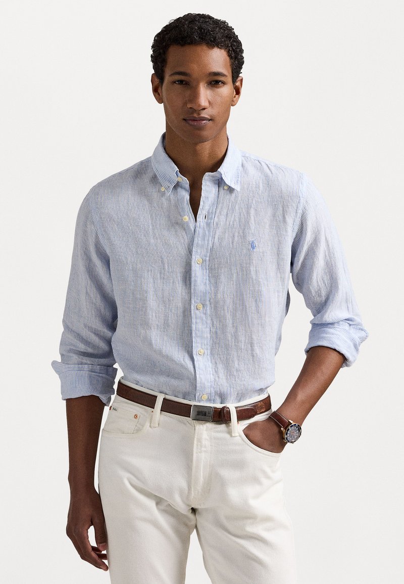 Polo Ralph Lauren - LONG SLEEVE SHIRT - Shirt - cabana blue/white, Enlarge