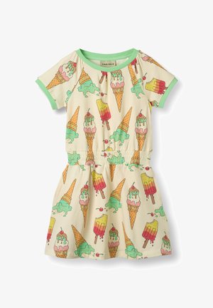 Småfolk SHORT-SLEEVED WITH ICE CREAM - Džersejové šaty - marsmallow