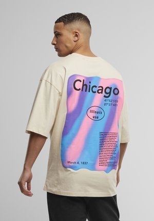 T-Shirt print - beige