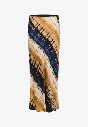 Culture MACY BERNA - Falda larga - blue beige graphic