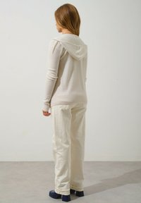 Authentic Cashmere COLOMBIS FULL ZIP WITH HOOD - Kardigan - ivory