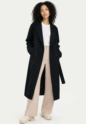 DOUBLE-BREASTED - Klassischer Mantel - black