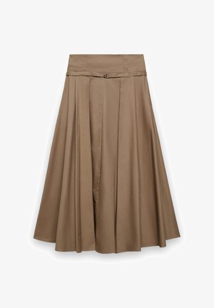 Calliope, TINTA UNITA - Jupe trapèze - beige scuro