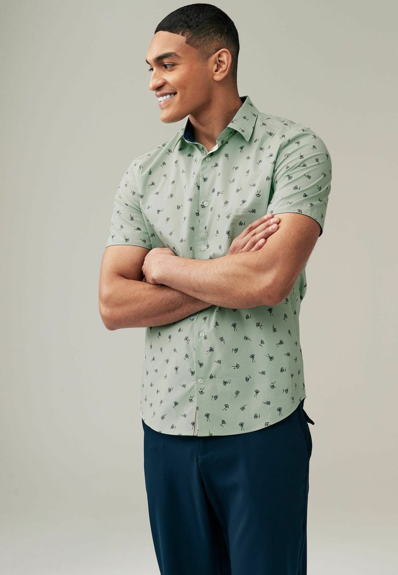 Next SHORT SLEEVE -  REGULAR FIT - Pluus - sage green ditsy floral