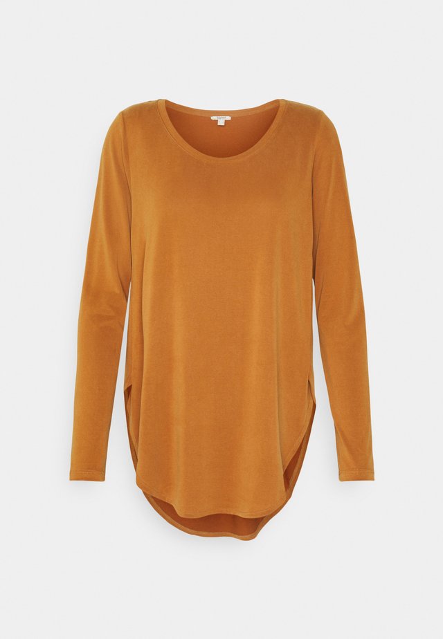 Long sleeved top - rust brown
