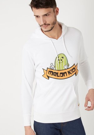 Jersey con capucha - blanco