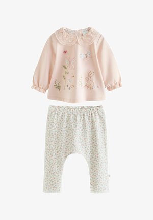 REGULAR FIT -2 PIECE SET - Tamprės – kelnės - pink bunny
