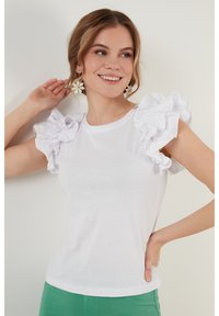 LELA Triko s potiskem - white