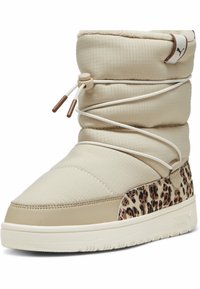 Puma SNOWBAE ANIMAL - Snowboots  - putty black-brown mushroom