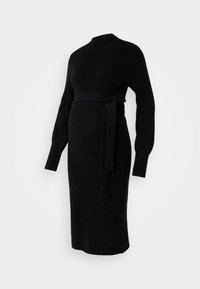 VMMPIPPA HIGHNECK DRESS  - Svetríkové šaty - black