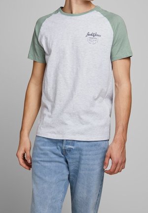 T-shirts print - mottled light grey