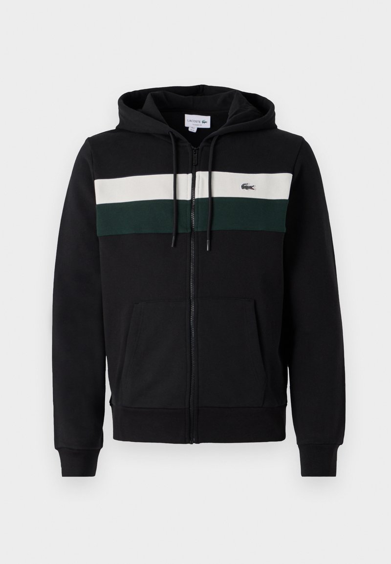 Lacoste Sweater met rits zwart