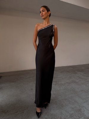 BUTTON KIRSTY DRESS - Koktélruha / Partiruha - black