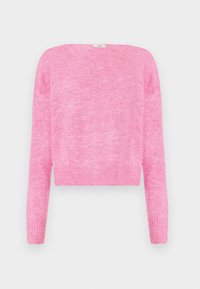 JDYELANORA L/S V-NECK NOOS - Jersey de punto - pink cosmos melange