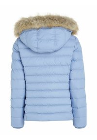 Tommy Jeans BASIC HOODED JACKET - Winter jacket - hellblau