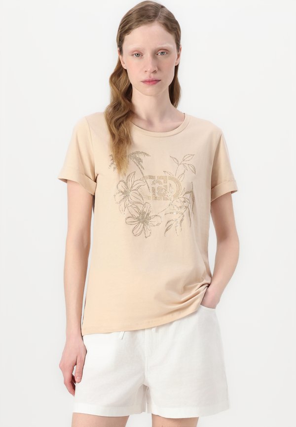MODA  - Print T-shirt - beige3