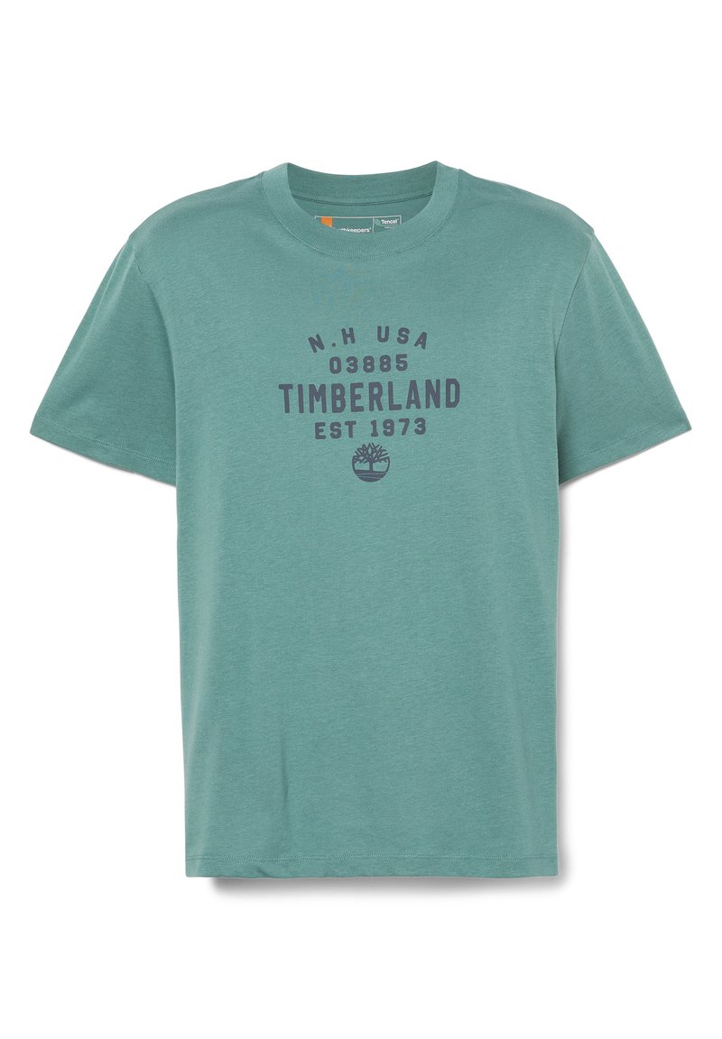 Timberland T-shirt con stampa petrolio