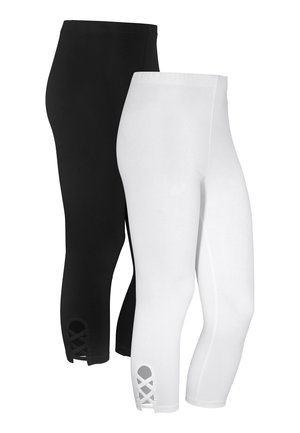 VEGA 2 PACK - Leggings - Hosen - white /black