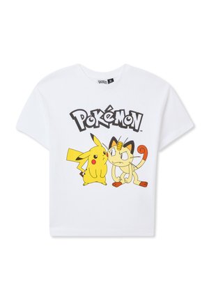 POKEMON - T-shirt con stampa - bianco ottico